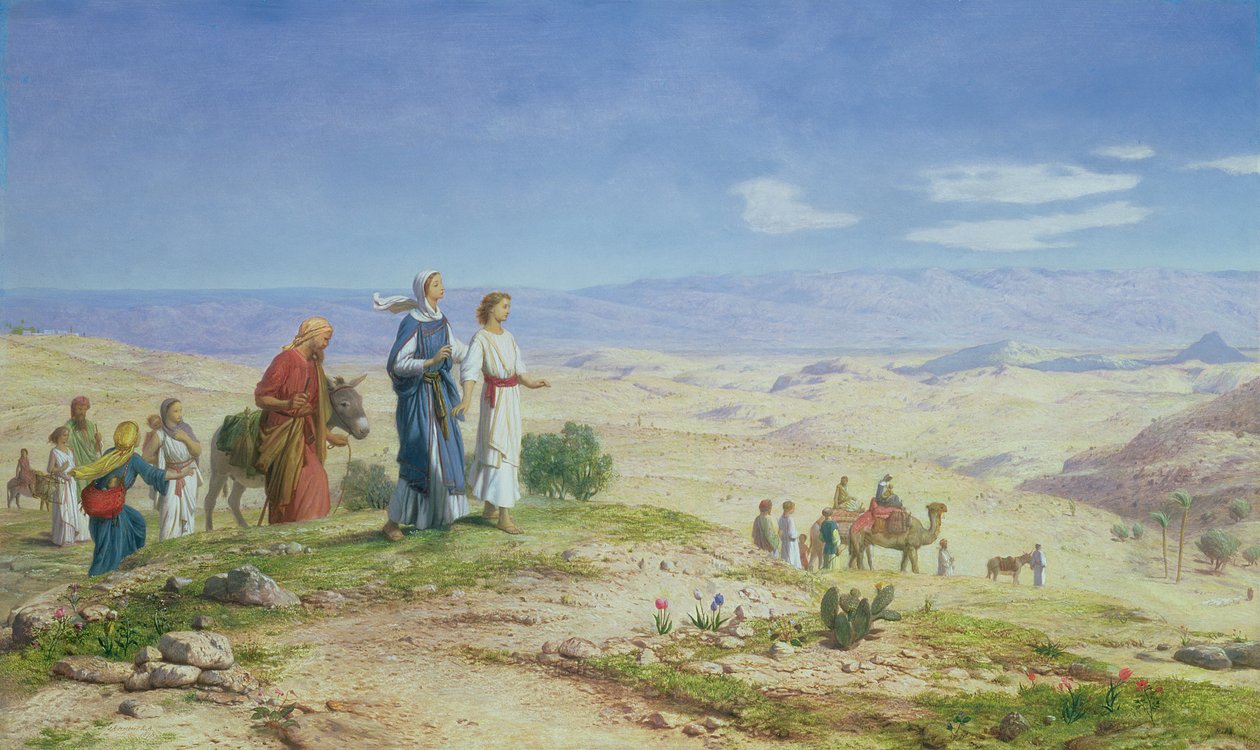 Fora de Jerusalém, 1878 (óleo sobre tela a bordo) de John Rogers Herbert