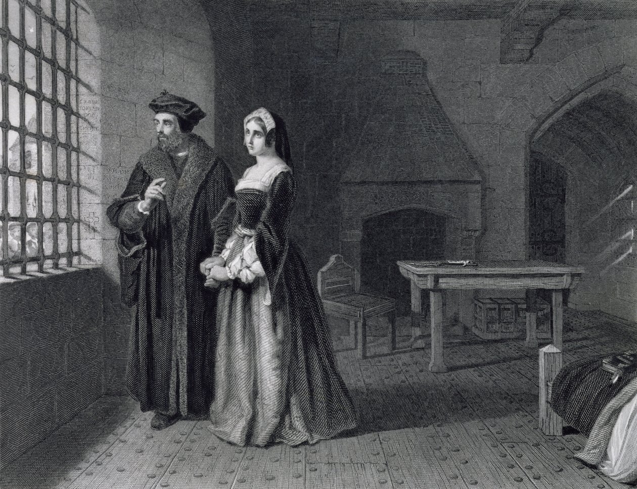 Sir Thomas More (1478-1535) gravado por Outrim de John Rogers Herbert