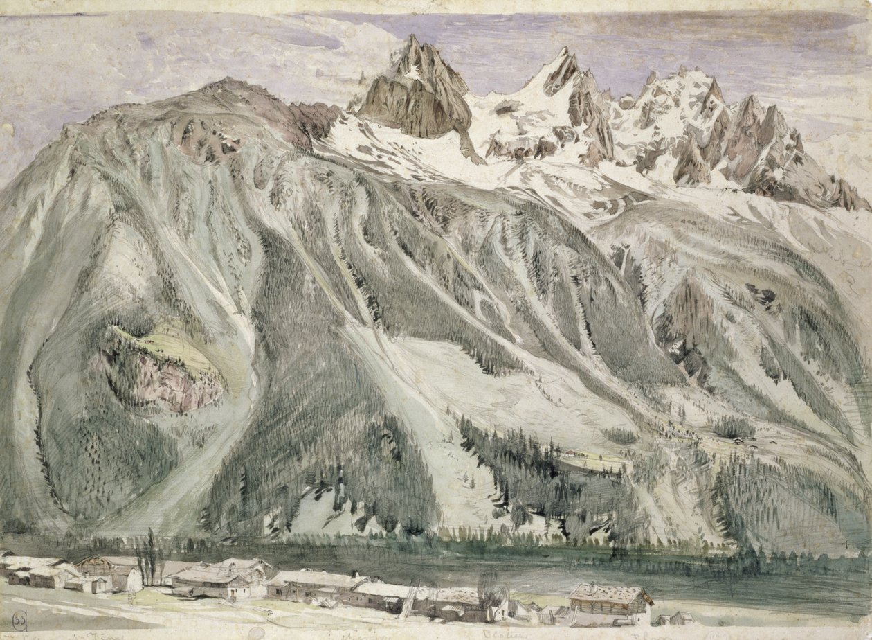 Aiguilles de Chamonix, 1849 de John Ruskin