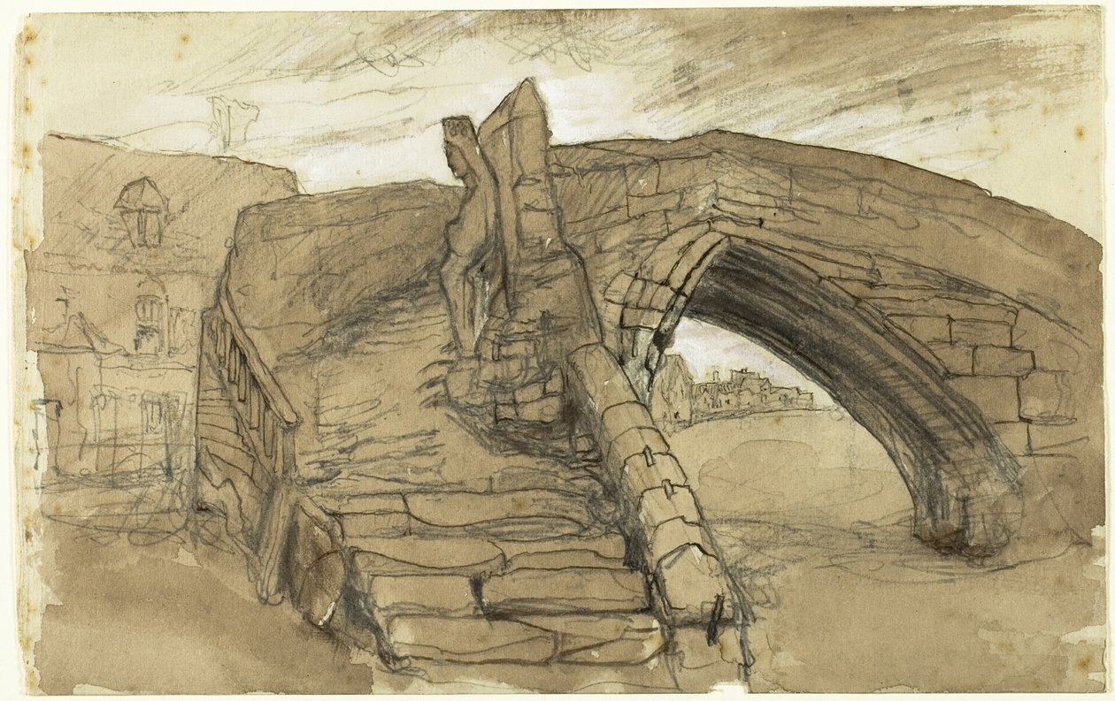 Ponte em Croyland de John Ruskin