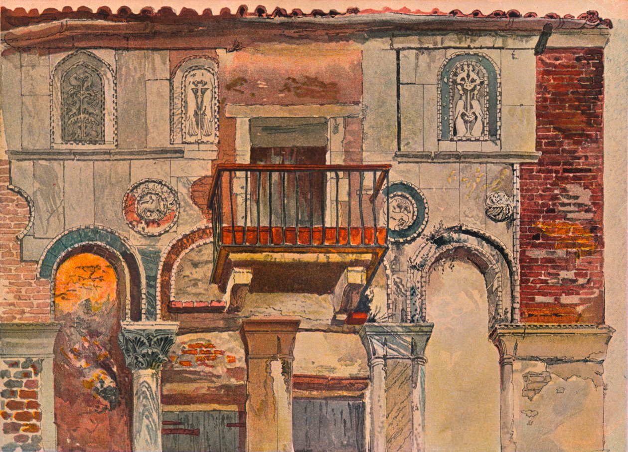 Fondaco De Turchi, Veneza, c1853 de John Ruskin