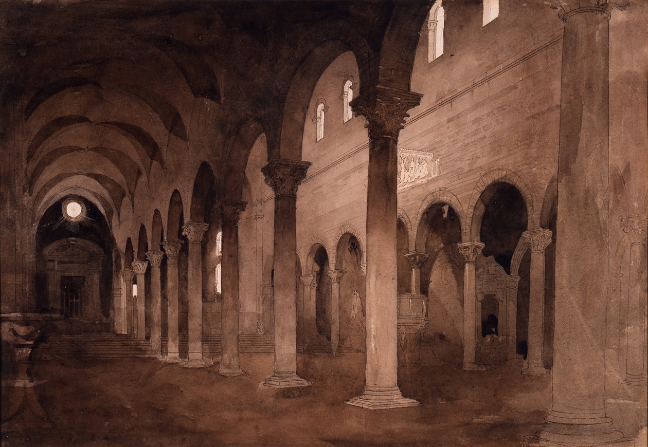 Interior de San Frediano, Lucca de John Ruskin