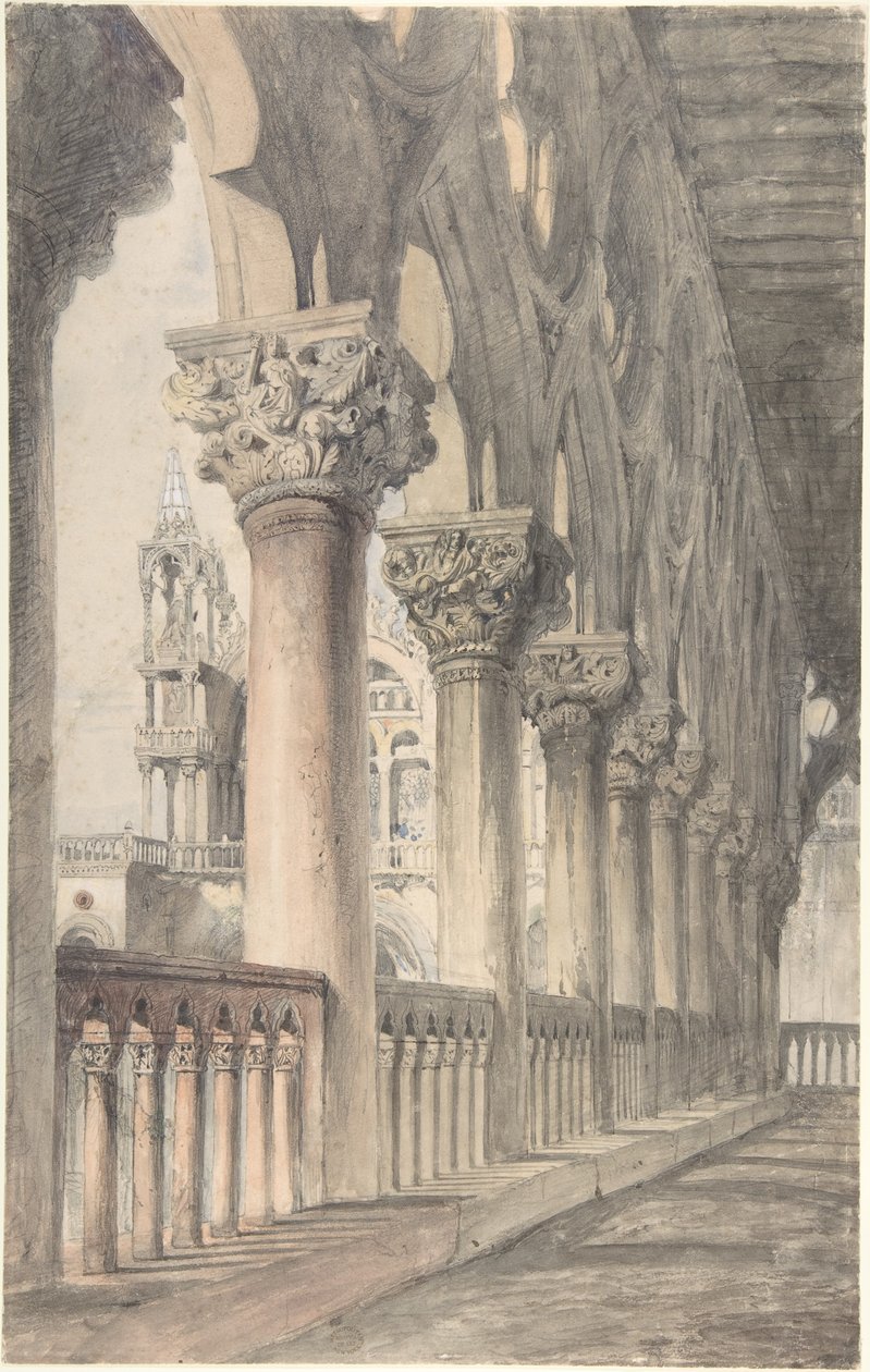 Loggia do Palácio Ducal, Veneza de John Ruskin
