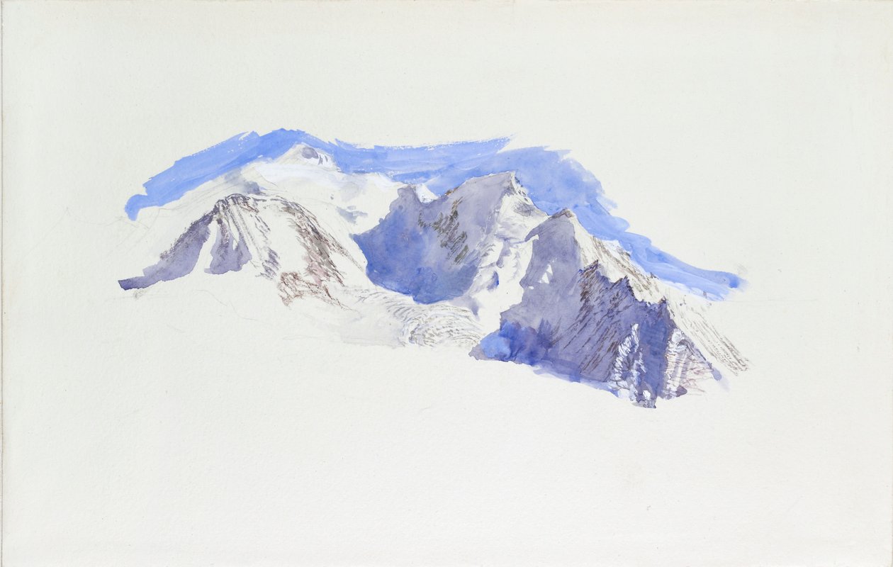 Mont Blanc de Saint-Martin-sur-Arve, outubro de 1874 de John Ruskin