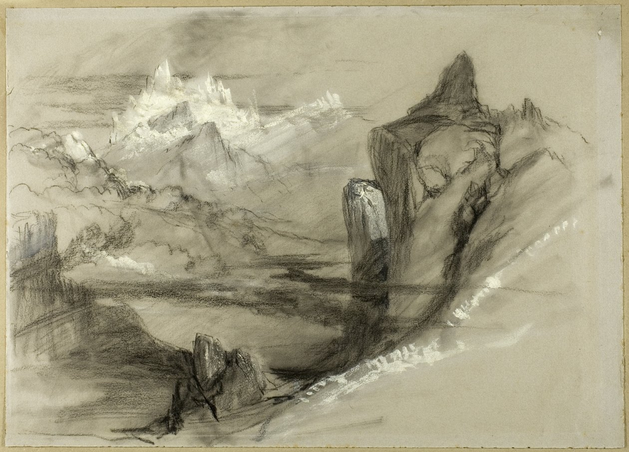 Paisagem montanhosa de John Ruskin