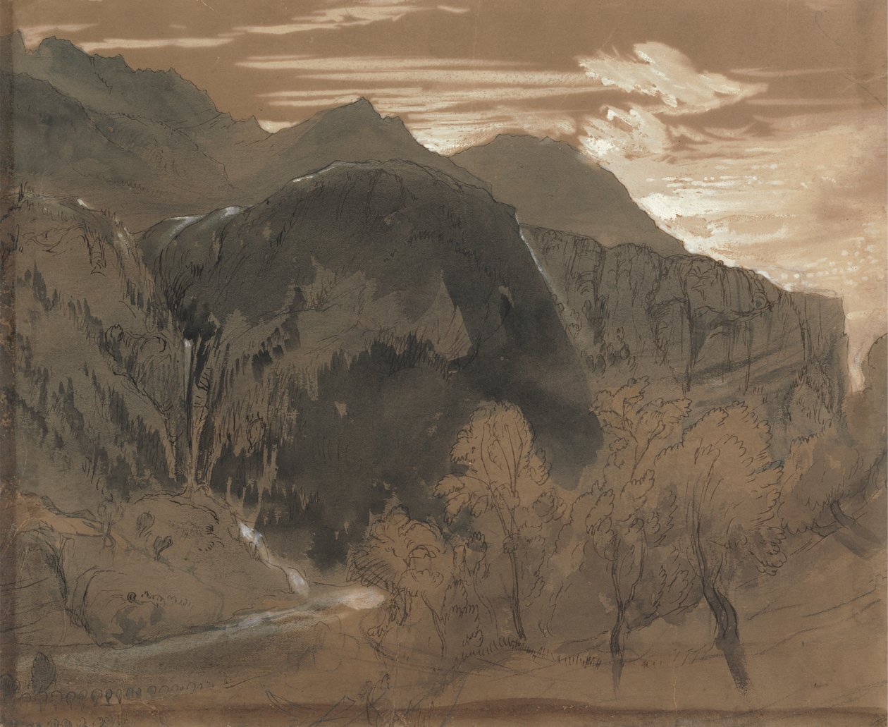 Paisagem montanhosa de John Ruskin