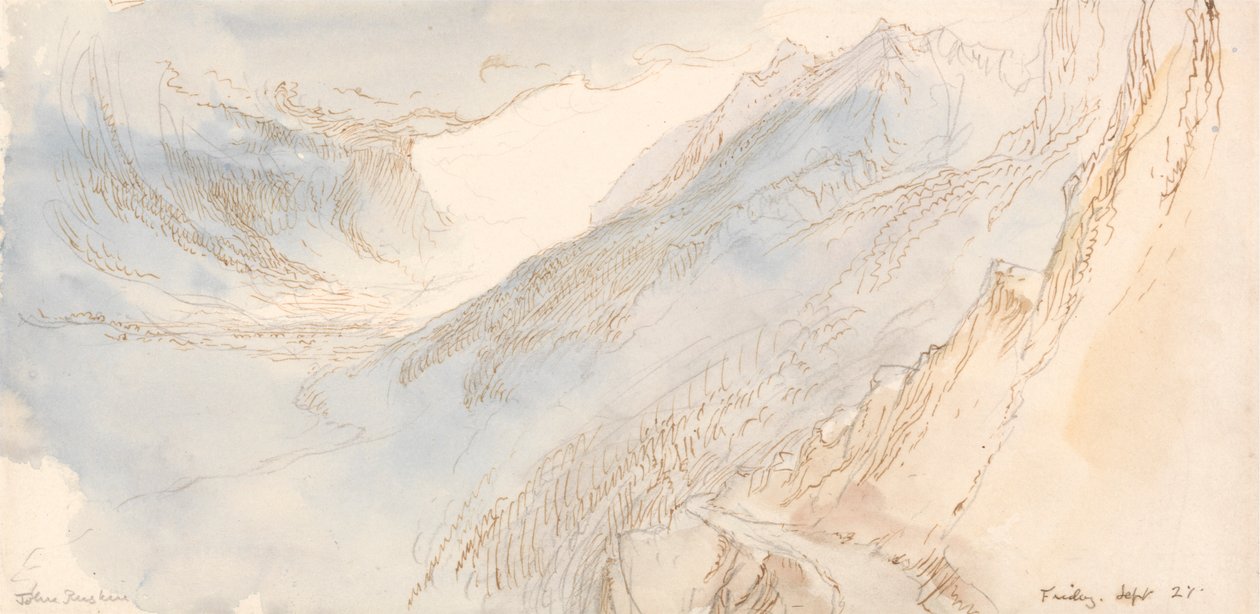 Paisagem montanhosa de John Ruskin