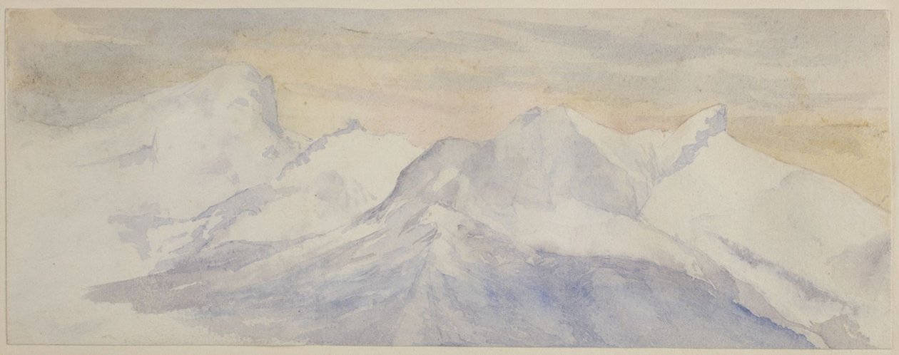 Alpes cobertos de neve de John Ruskin