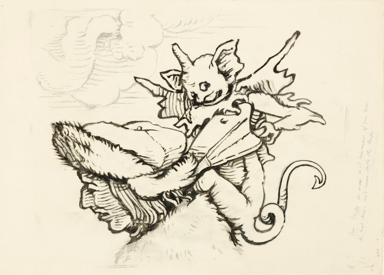 A Cabeça de um Miser: Desenho ampliado da Lützelburger