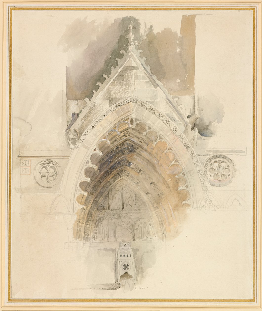 O Arco Norte da Entrada Oeste da Catedral de Amiens, 17 - 18 de Maio ou 23 de Setembro de 1856. de John Ruskin