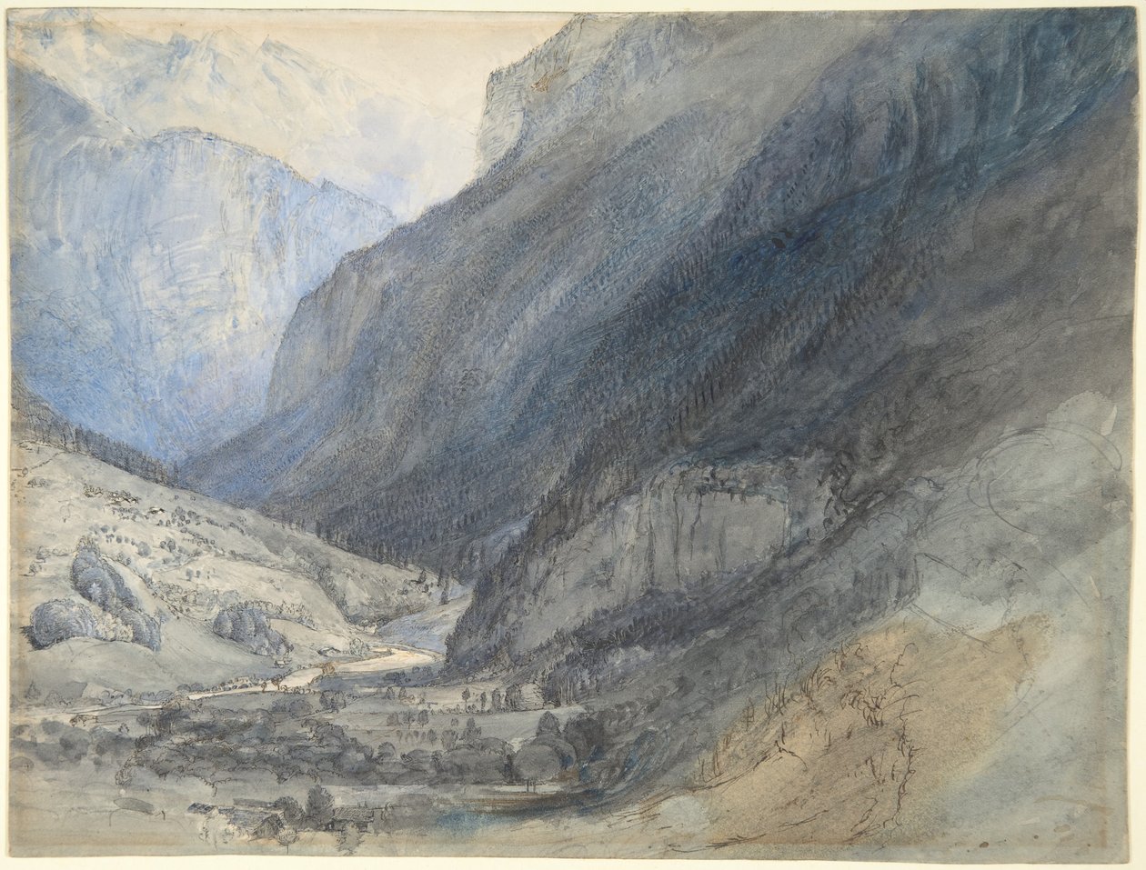 O vale de Lauterbrunnen, Suíça de John Ruskin
