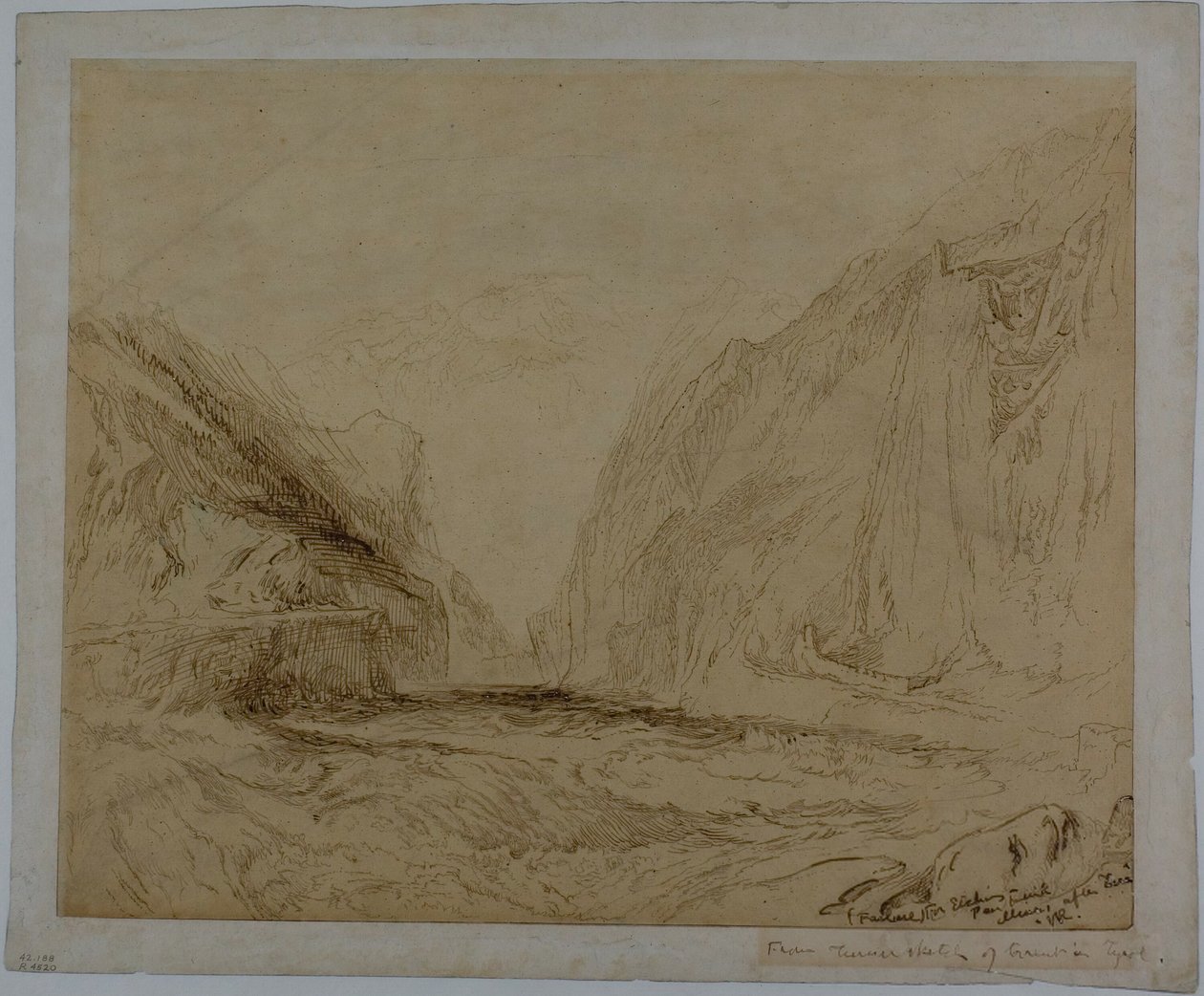 Torrent em Tirol de John Ruskin