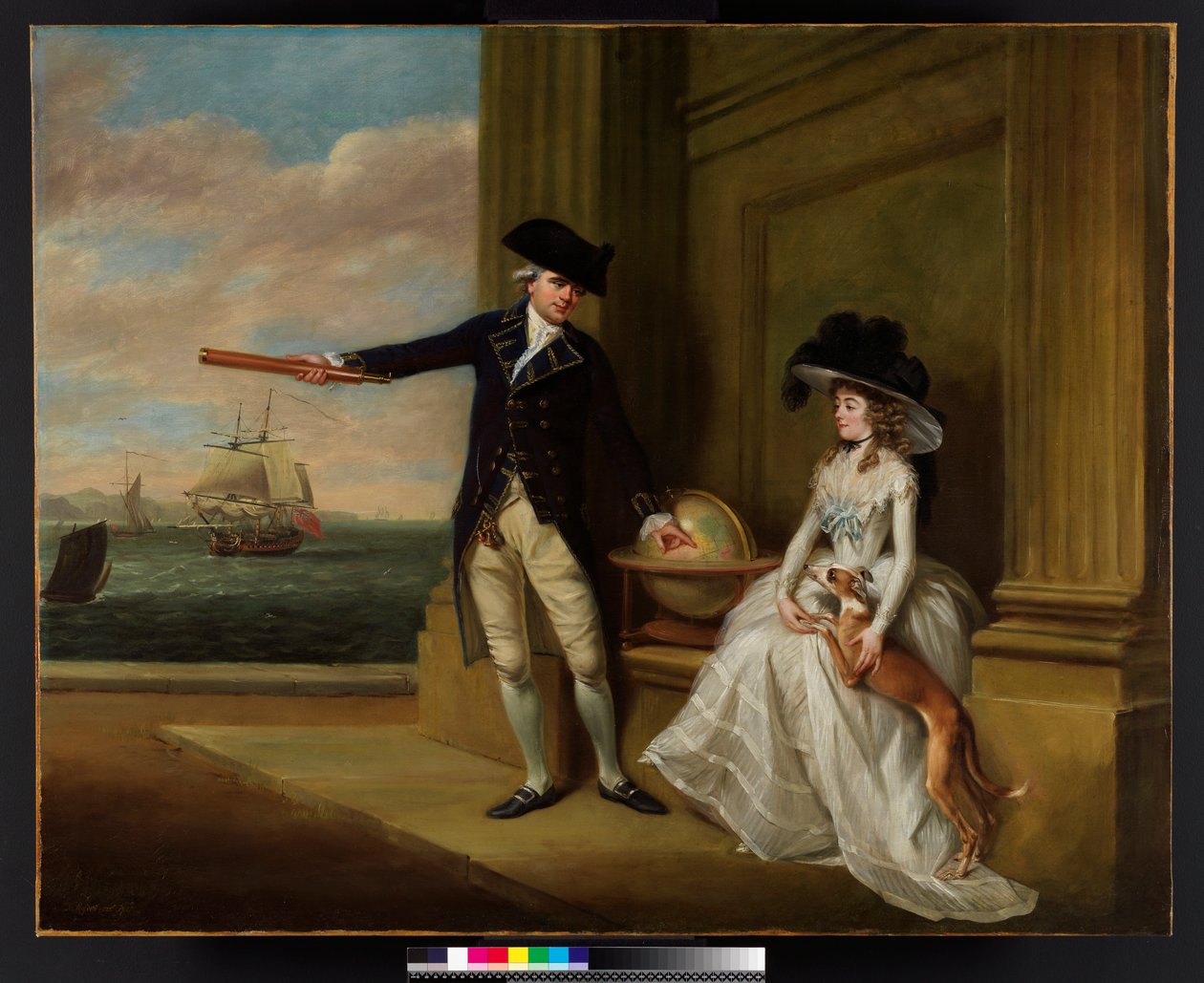 Retrato do Capitão e da Sra. Hardcastle, 1785 de John Russell