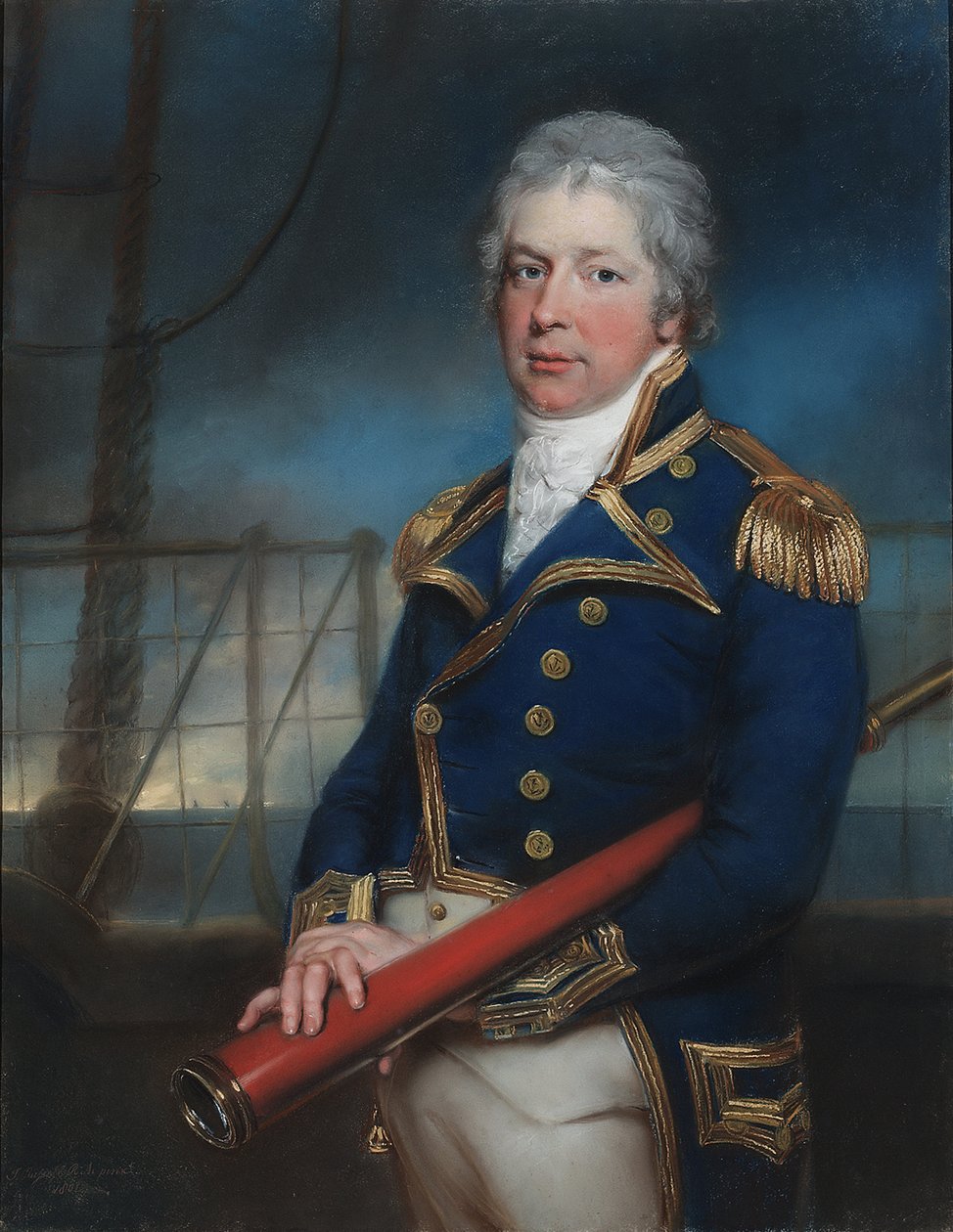 Retrato do contra-almirante William Pierrepont (1767-1813) de John Russell