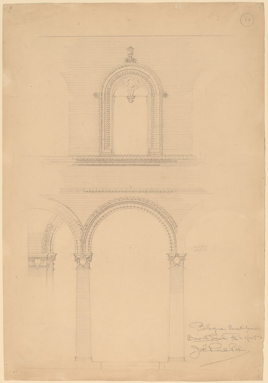 Parede de tijolos de Bolonha de John Russell Pope