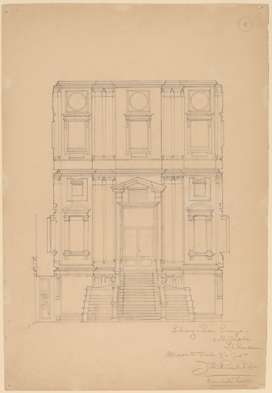 Biblioteca, San Lorenzo de John Russell Pope