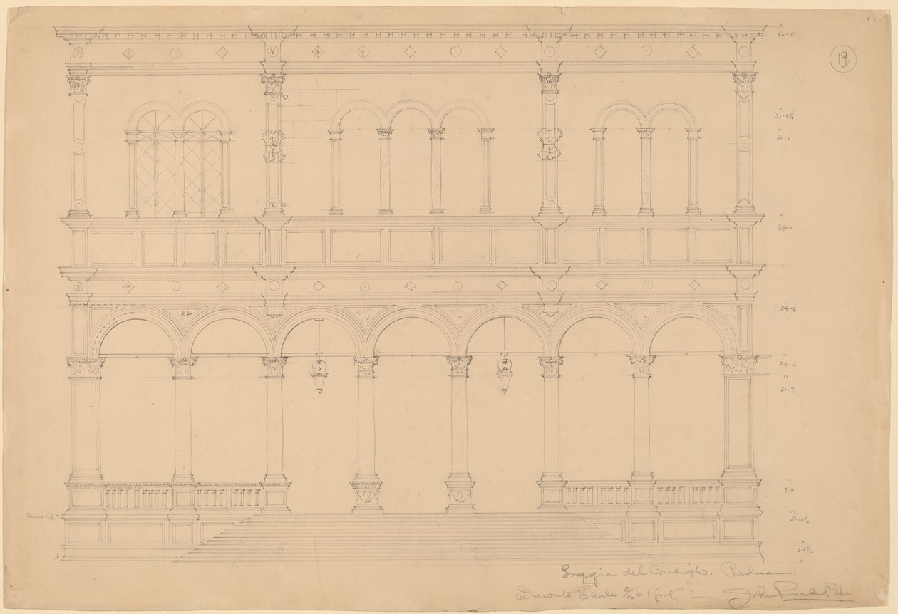 Loggia del Consiglio, Pádua de John Russell Pope
