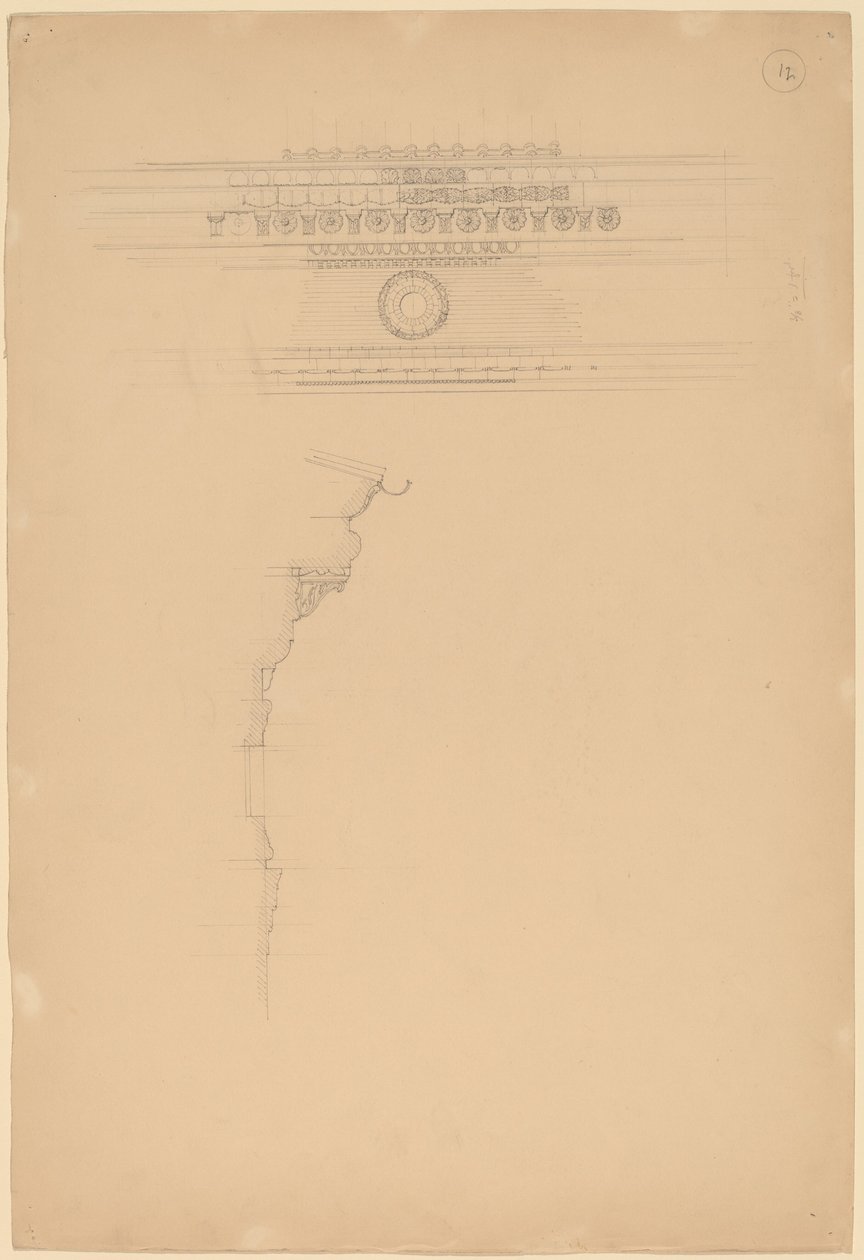 Estudo de Molduras de John Russell Pope