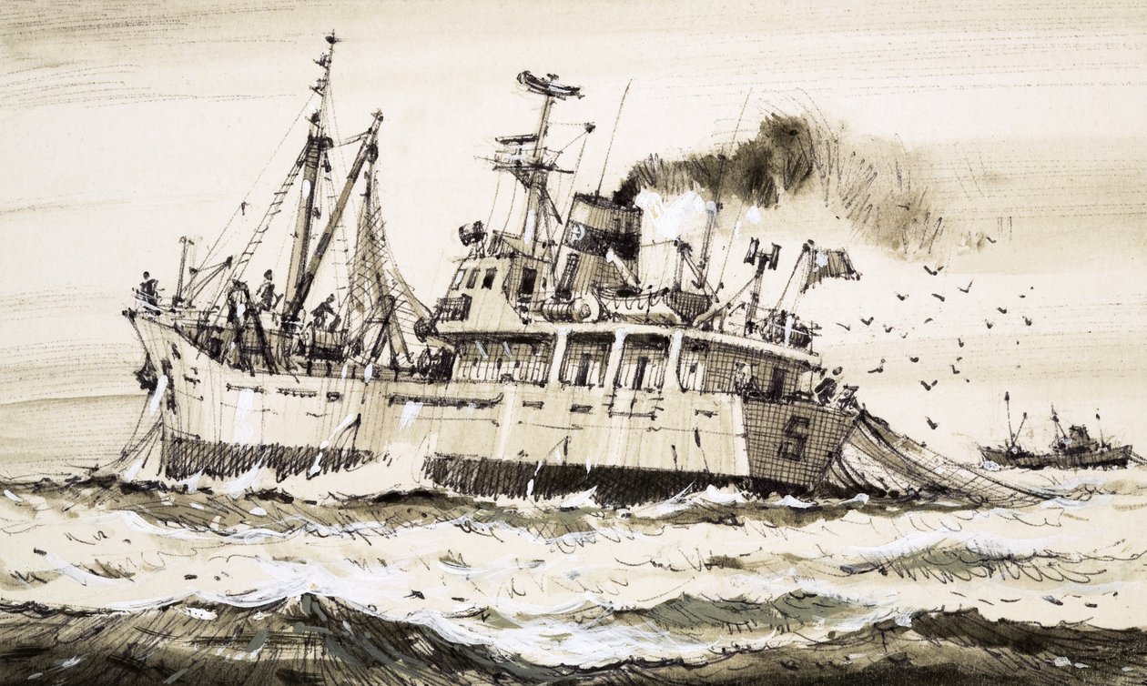 Um navio de pesca soviético no Mar do Norte de John S. Smith
