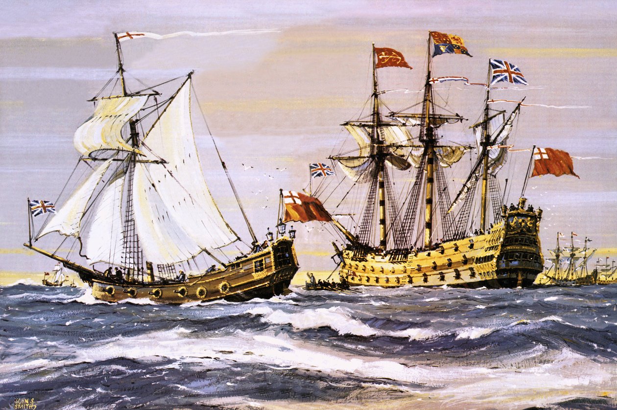 Carlos II em visita ao Príncipe Real (em 1672) de John S. Smith