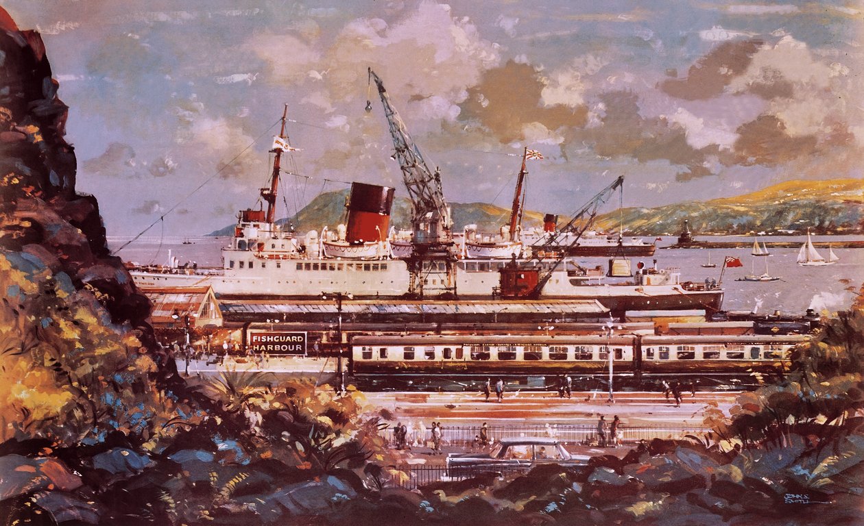 Cena do porto de Fishguard de John S. Smith