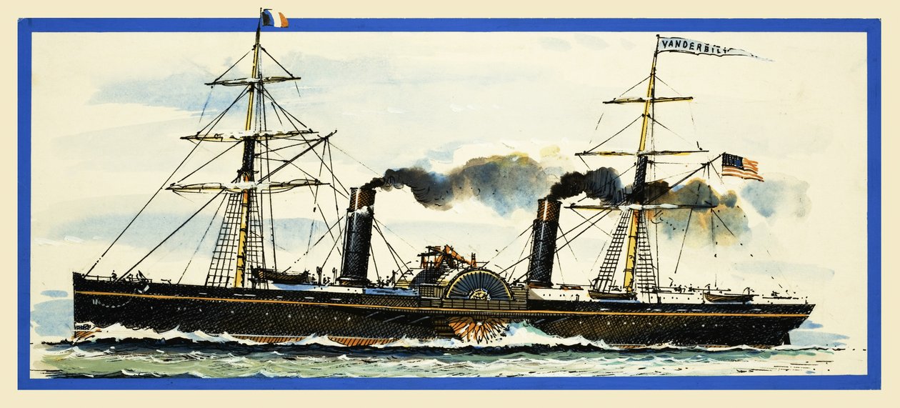O navio a vapor americano Vanderbilt de John S. Smith
