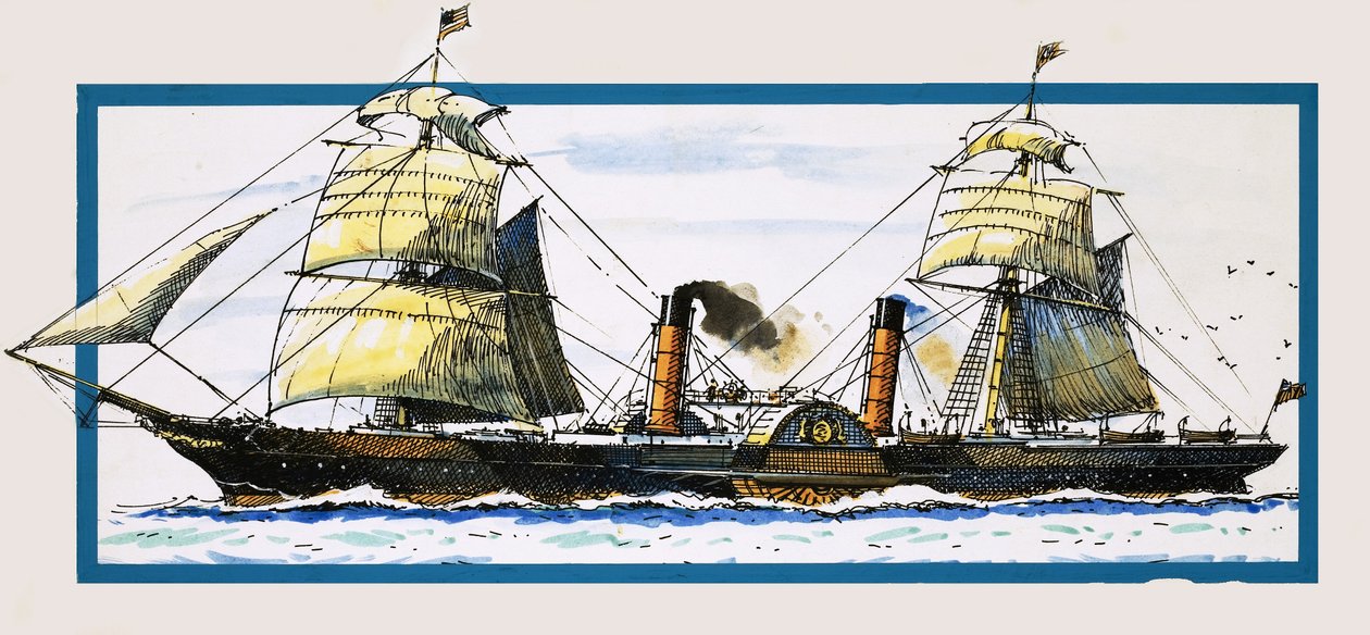 O navio a vapor britânico Persia de John S. Smith