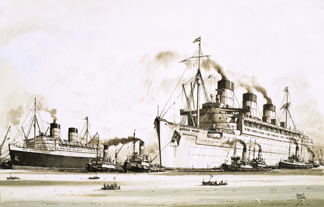 O Queen Elizabeth e o Queen Mary de John S. Smith