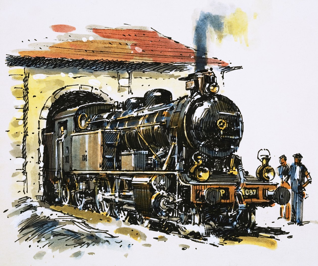 O mundo da velocidade e da potência: Uma locomotiva-tanque 2-6-4 da Honschel, construída em 1929 de John S. Smith