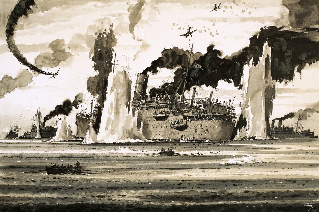 O naufrágio do Lancastra ao largo de St Nazaire em junho de 1940 de John S. Smith