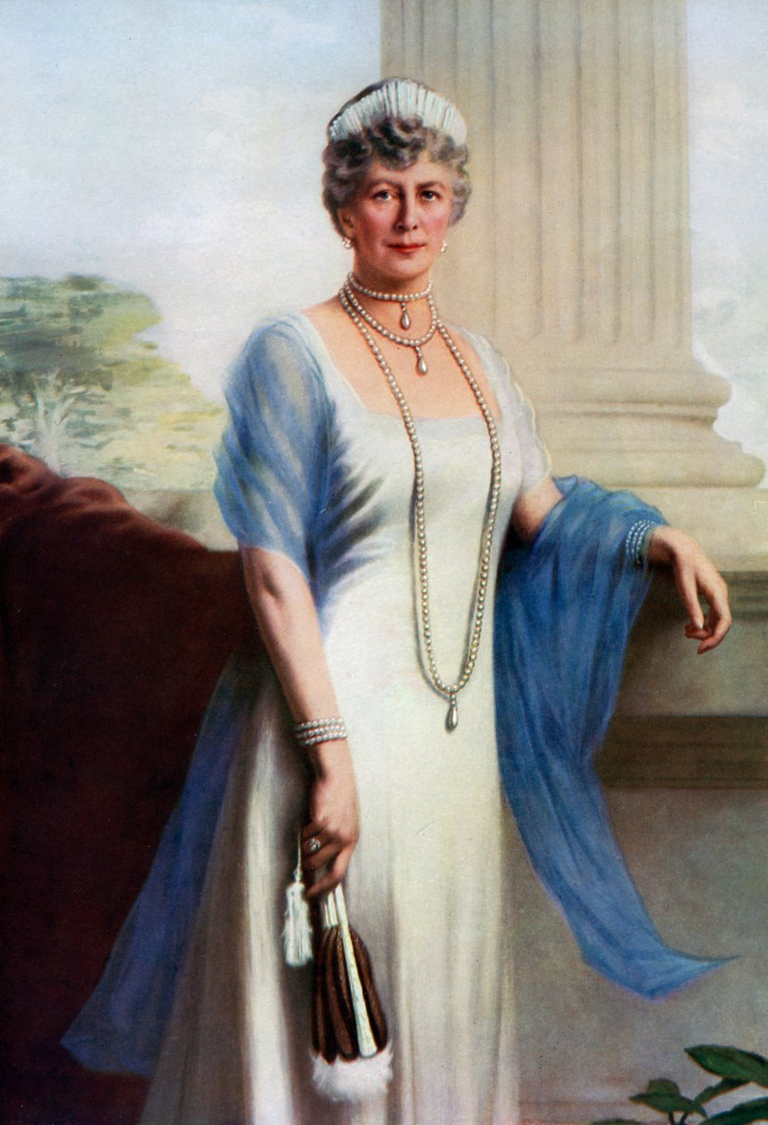 Mary of Teck, rainha consorte de George V do Reino Unido, 1937 de John Saint Helier Lander