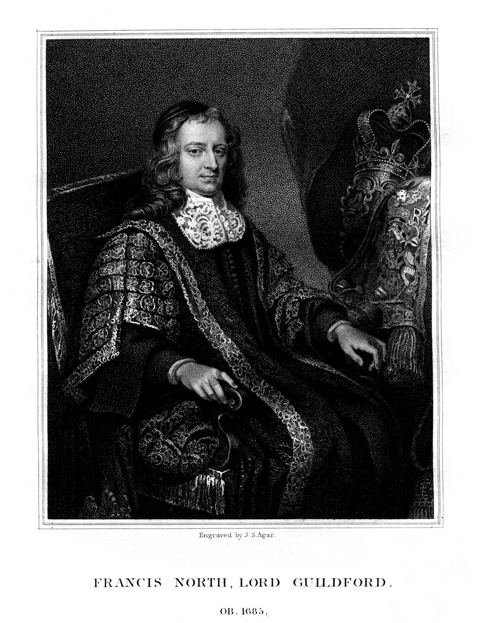 Francis North, 1º Barão Guilford, 1823. de John Samuel Agar