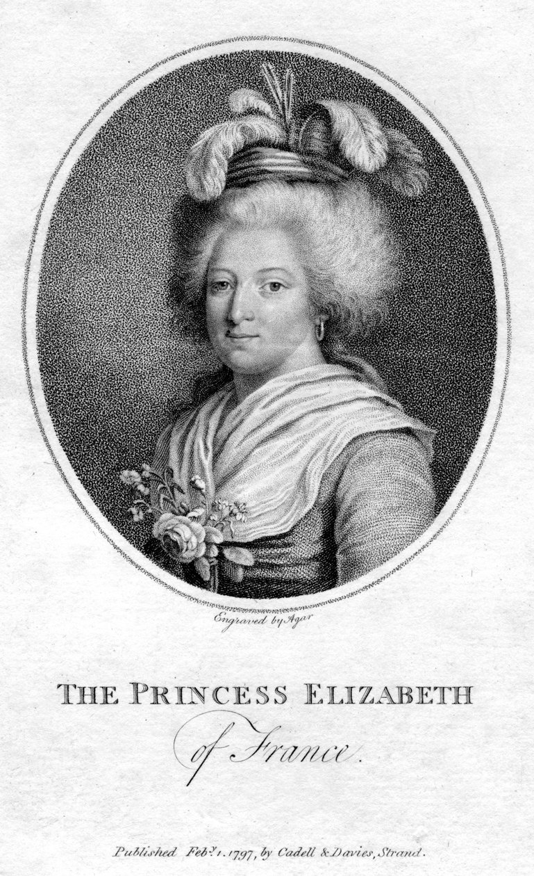 Princesa Isabel da França, 1797 de John Samuel Agar