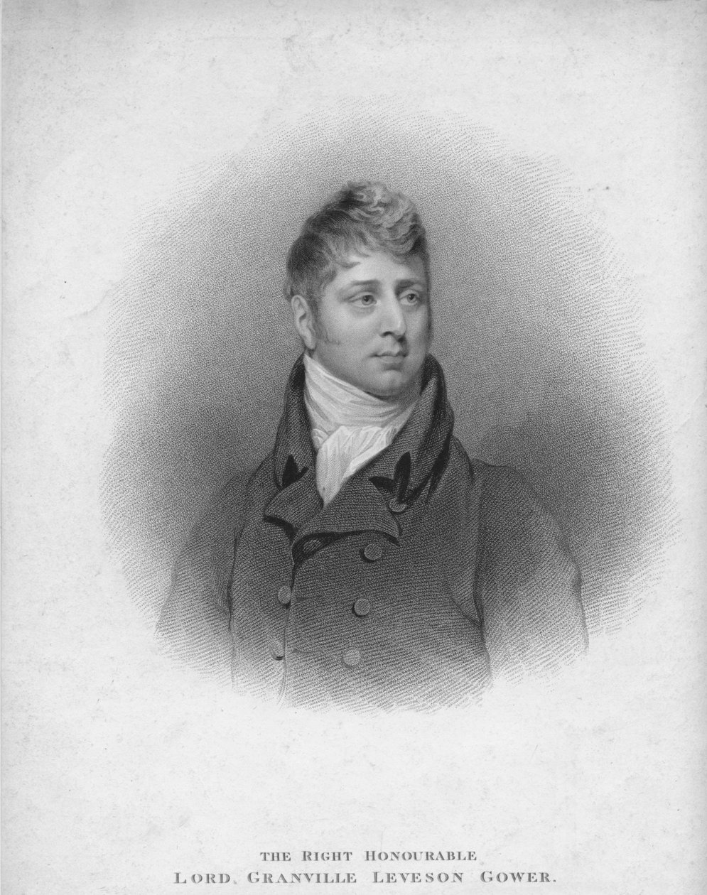 O Senhor Honorável Granville Leveson Gower, 1813. de John Samuel Agar