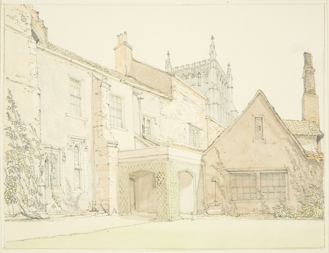 South Front Prebendal House em Lower College Green de John Sanders