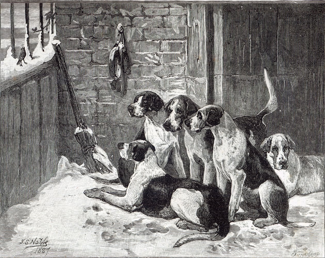 Uma canção de natal, de &39;Leisure Hour&39;, 1888 de John Sargent Noble