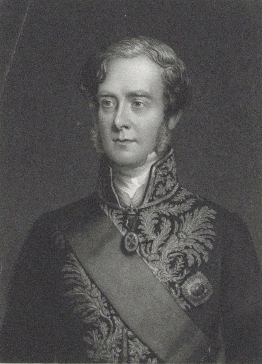 Retrato de George Villiers, 4º Conde de Clarendon 1800-1870. de John Sartain