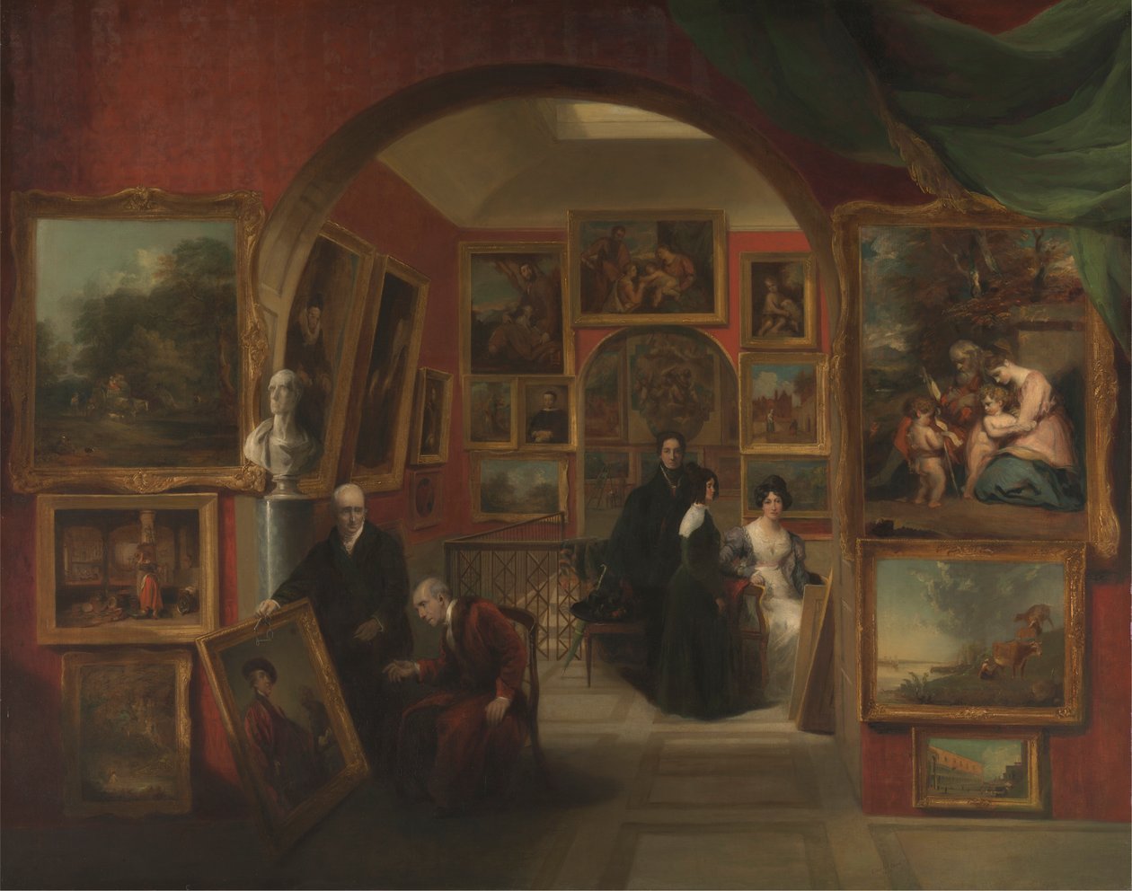 O Interior da Galeria da Instituição Britânica de John Scarlett Davis