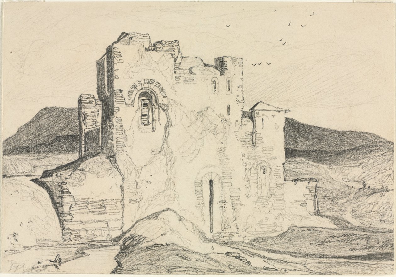 Um castelo na Normandia de John Sell Cotman