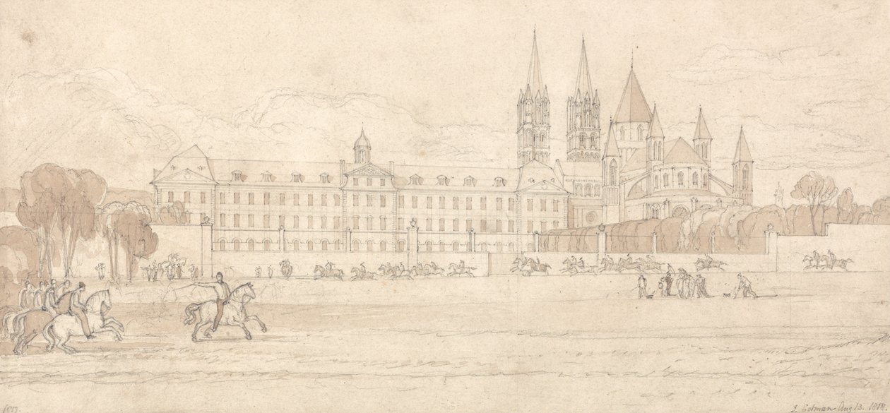 Abadia dos Homens, Caen de John Sell Cotman
