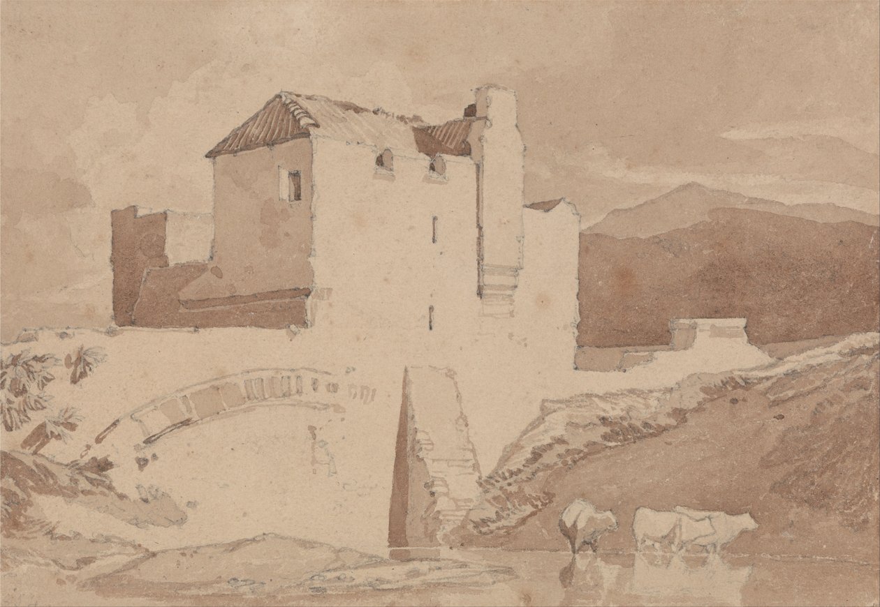 Um edifício antigo de John Sell Cotman