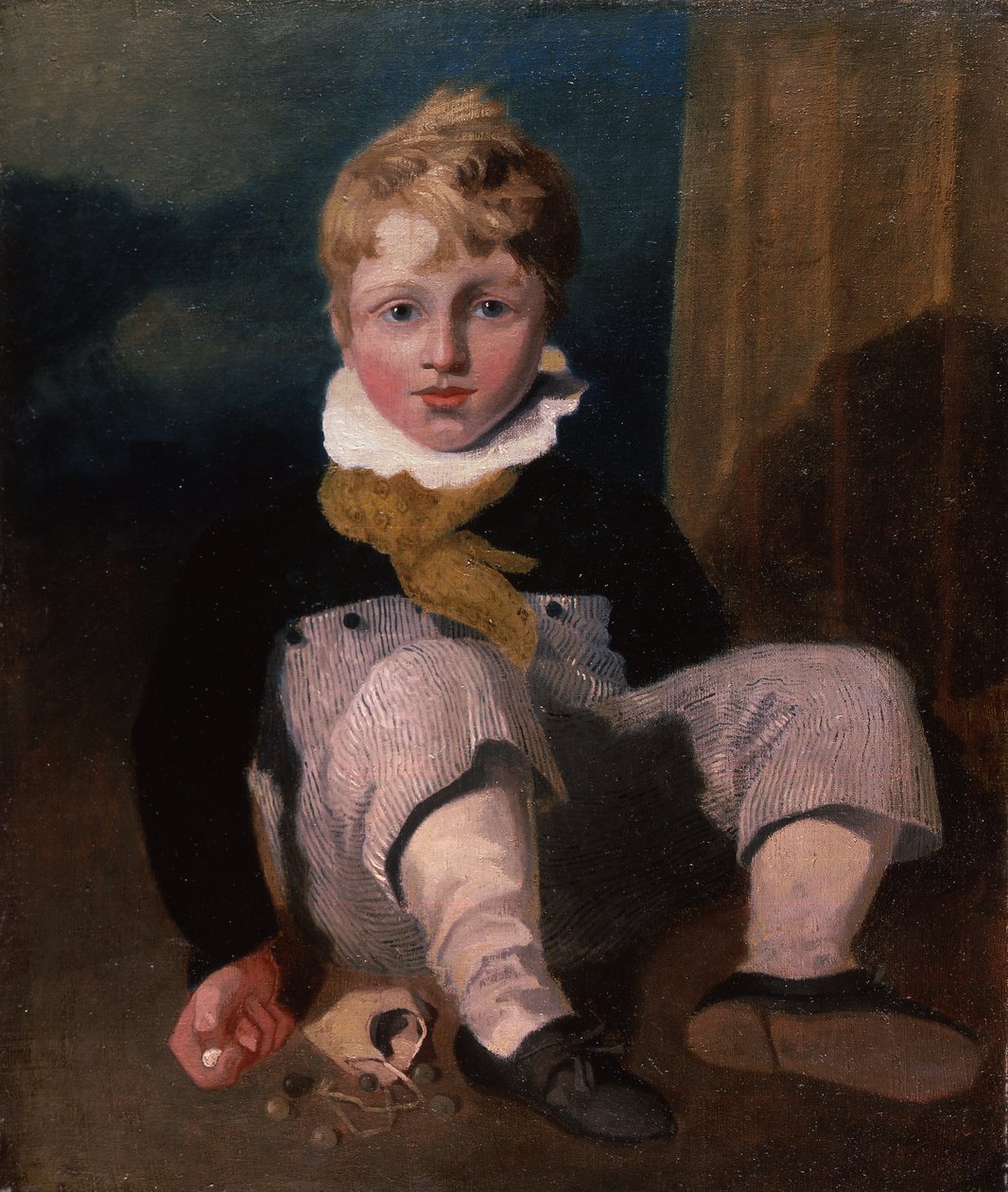 Menino em mármores (Henry Cotman) 1808 de John Sell Cotman