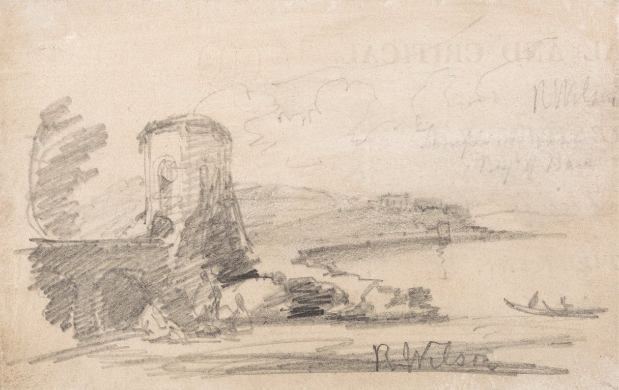 Ponte e Torre, depois de Richard Wilson de John Sell Cotman