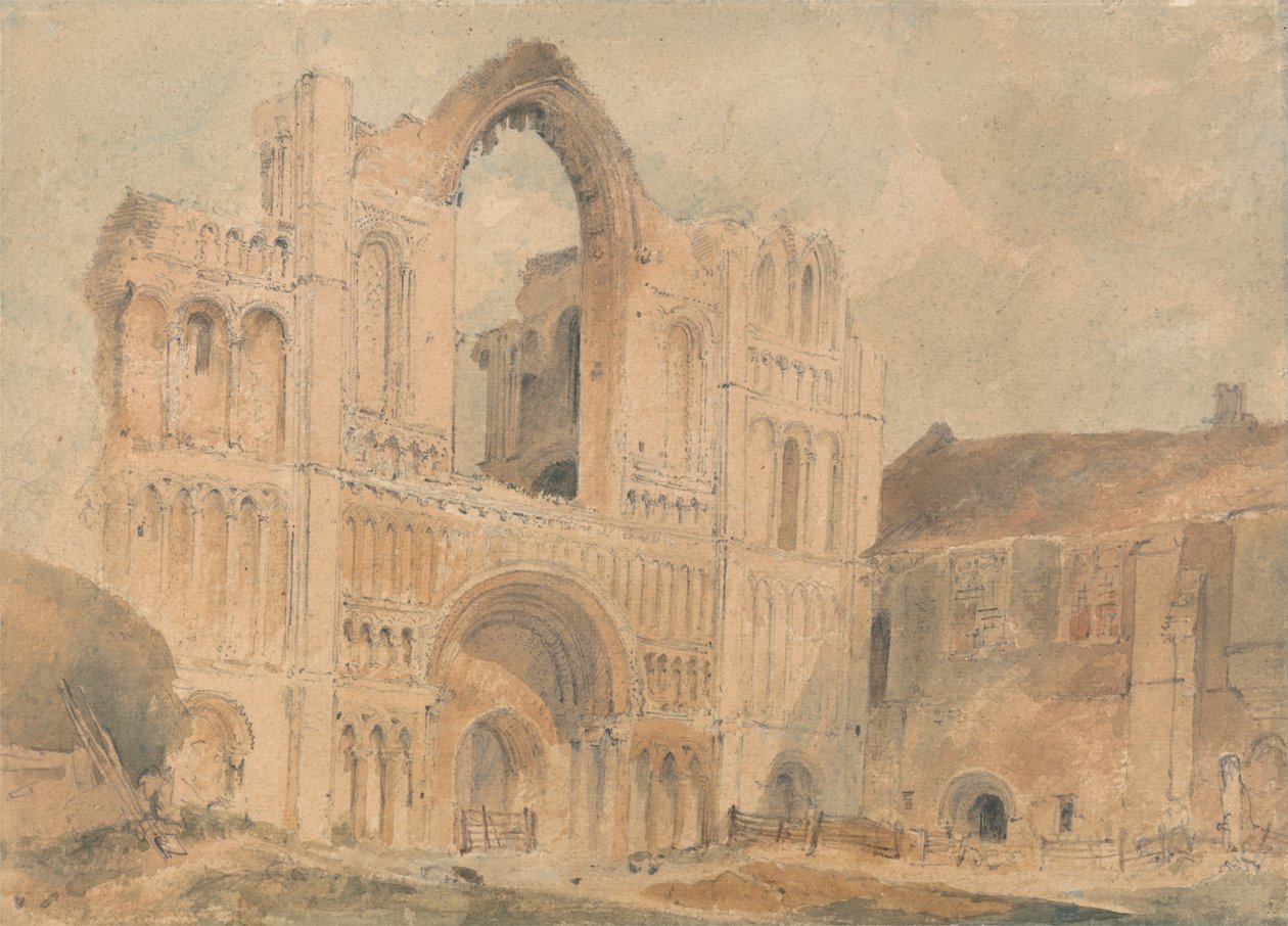 Castelo Priorado do Acre, Norfolk, Frente Oeste de John Sell Cotman