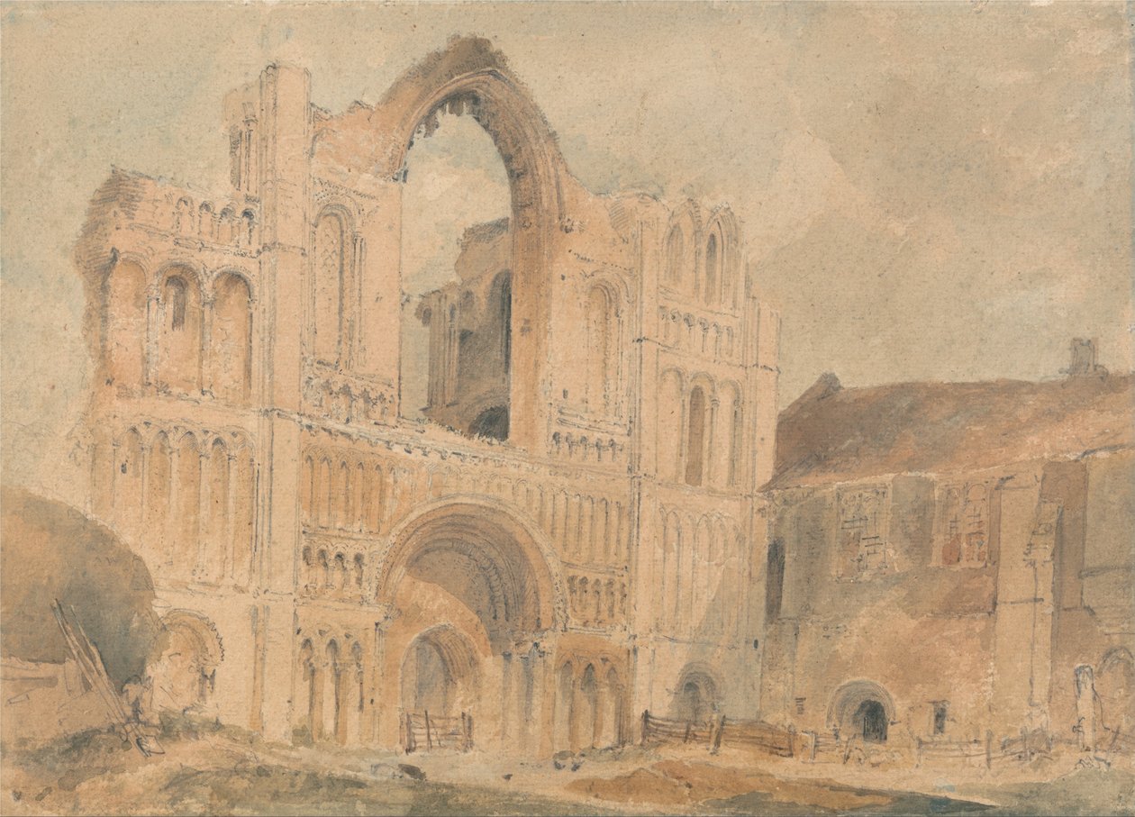 Priorado de Castle Acre, Norfolk, frente oeste de John Sell Cotman