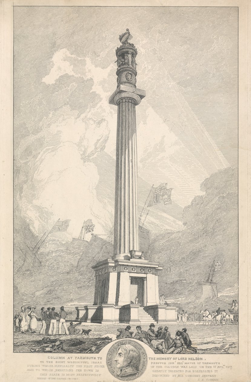 Coluna em Yarmouth para a Memória de Lord Nelson de John Sell Cotman