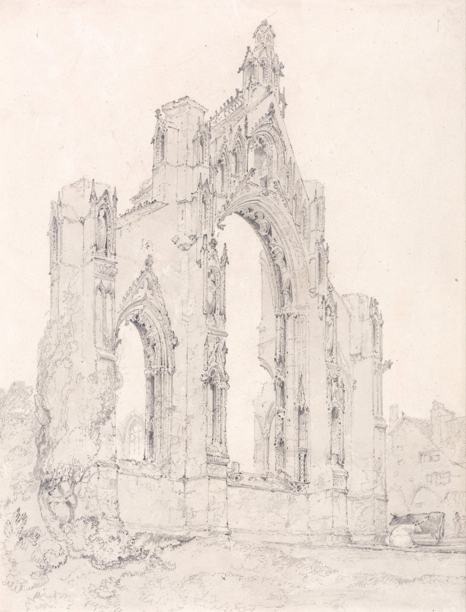 Extremidade leste da igreja de Howden, Yorkshire de John Sell Cotman