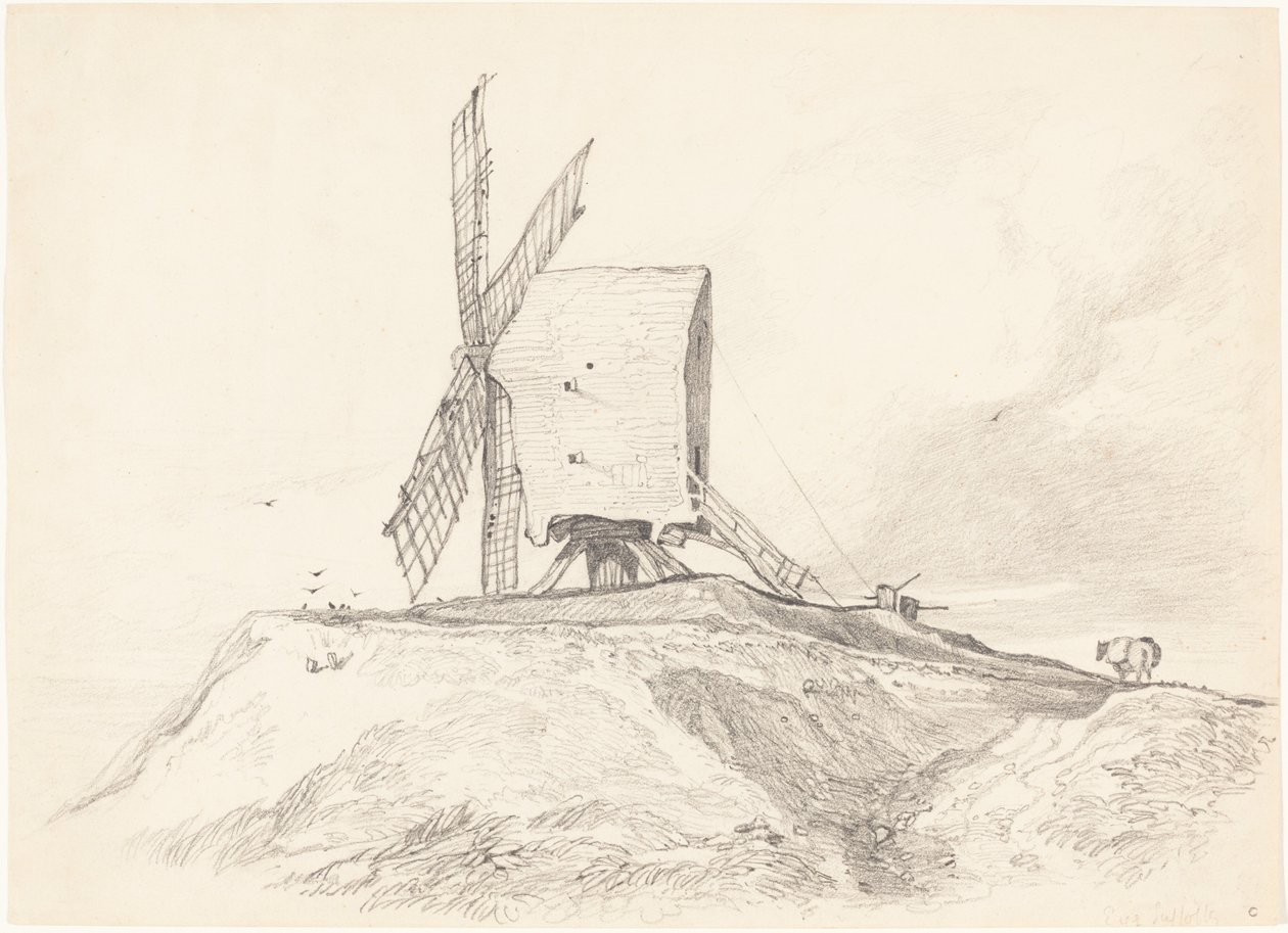 Moinho de olhos em Suffolk de John Sell Cotman