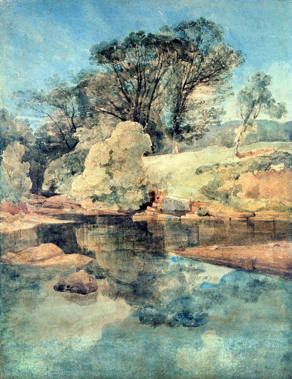 Hell Cauldron (caneta e tinta e aquarela sobre papel) de John Sell Cotman