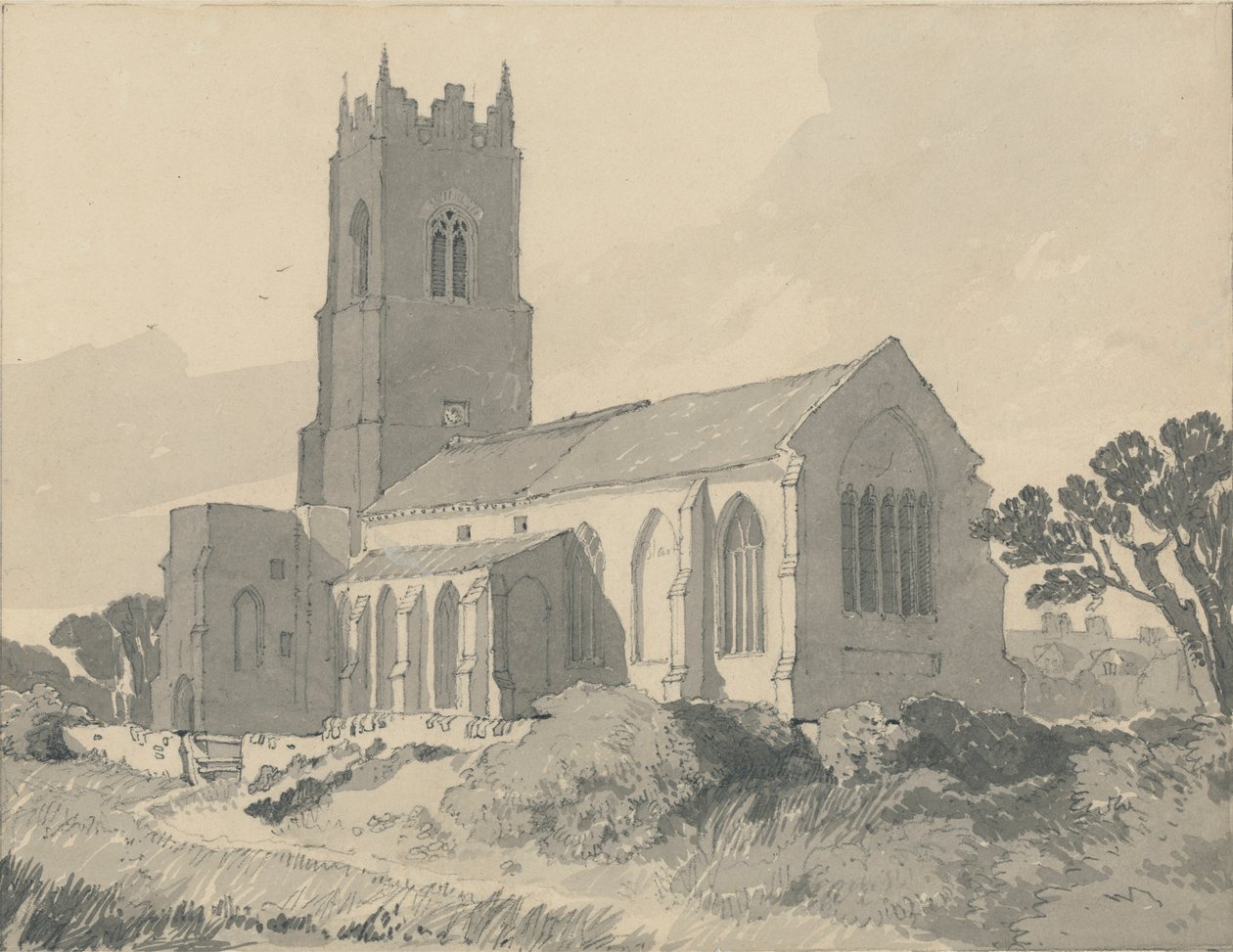 Igreja de Ingham, Norfolk de John Sell Cotman
